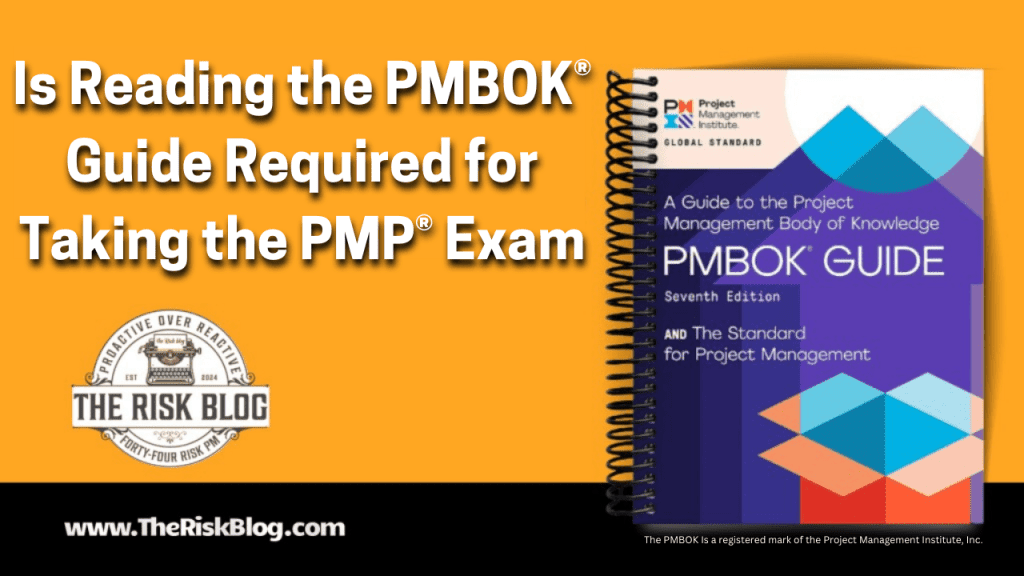 Is Reading the PMBOK Required for Taking the PMP?